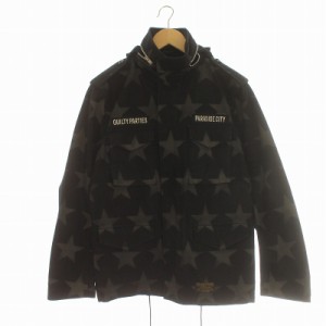 【中古】ワコマリア WACKO MARIA 17SS STAR M-65 JACKET フィールド ジャケット ブルゾン スター 星 ミリタリー S 黒