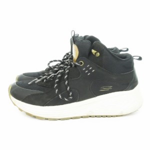 【中古】スケッチャーズ SKECHERS BOBS Sparrow 2.0 スニーカー ハイカット レースアップ 24.5cm 黒 ブラック