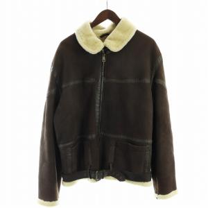 美品　ヒューゴボス　ラムレザー　フライトジャケット　B3 ムートン　M 羊革 美品ヒューゴボスラムレザーフライトジャケットB3 ムートンM 羊革