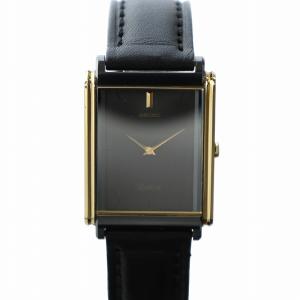 美品 SEIKO セイコー ノイエ ブラック文字盤 スクエア