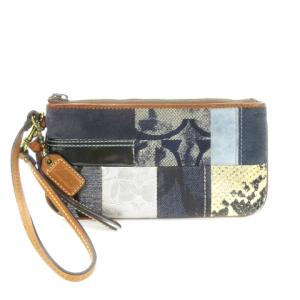 美品　COACH シグネチャー　パッチワーク　ミニバッグ　ポーチ Yahoo!オークション -「コーチ パッチワーク ポーチ」の落札相場