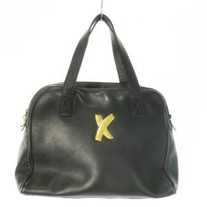 極美品 バイ　パロマ　ピカソ 本革 バッグ 黒 金具 ハンドバッグ イタリア製 Paloma Picasso / パロマ ピカソ 2WAY ショルダー バッグ
