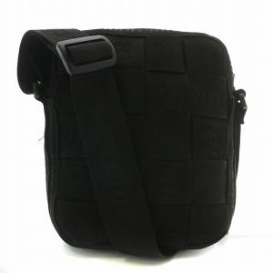 【中古】シュプリーム SUPREME 23SS Woven Shoulder Bag ウーブン ショルダーバッグ ミニ 編み込み ロゴ 黒 ブラック