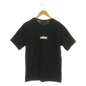 【中古】ブラックレーベルクレストブリッジ BLACK LABEL CRESTBRIDGE Tシャツ 半袖 ボックスロゴ チェック プリント