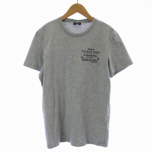 【中古】ディーゼル DIESEL バックプリント スカル Ｔシャツ カットソー 半袖 M グレー A00302-T-DIEGOS-X-44