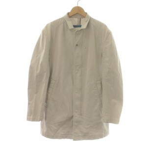 【中古】キャサリンハムネット KATHARINE HAMNETT ステンカラーコート シングル M ライトグレー /IR ■GY18 メンズ