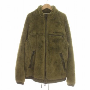 【中古】ノンネイティブ nonnative リバティ LIBERTY コラボ 17AW パイル ボア ジャケット 3 緑 グリーン NN-J3213