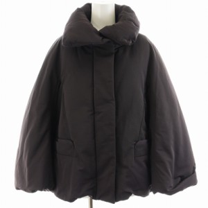 【中古】ユニクロ UNIQLO ＋J 20AW ハイブリッドダウンジャケット アウター S 茶 ワインレッド