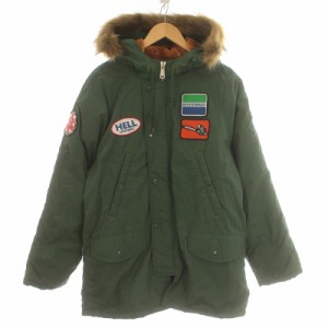 【中古】HYSTERIC GLAMOUR × Supreme コラボ 17AW モッズコート ミリタリー アウター N-3B S 緑