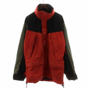 【中古】ザノースフェイス THE NORTH FACE  Hydroseal マウンテンパーカー ジャケット L 赤 レッド カーキ 88080 /AQ