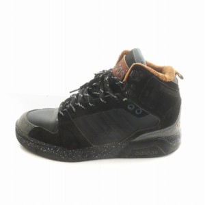 【中古】アディダス adidas ネオレーベル neo labe ハイカットスニーカー シューズ 靴 スエード 24.5cm 黒 112875424