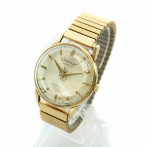 【中古】SEIKO CROWN Special 腕時計 ウォッチ アナログ 23石 ゴールド文字盤 手巻き ゴールド色 15021E