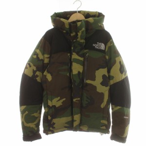 【中古】THE NORTH FACE 15AW Novelty Baltro Light Jacket バルトロライトダウンジャケット 迷彩柄 S 緑 ND91515