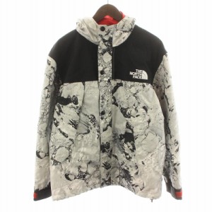 【中古】THE NORTH FACE 14AW TB5M/TN5M ハイベント HYVENT マウンテンパーカー ジャケット 総柄 M グレー 黒