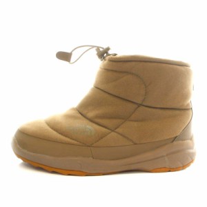 【中古】THE NORTH FACE ビームス別注 Nuptse Bootie WP V Short/BEAMS ヌプシブーツ US9 27cm 茶色 NF51782B