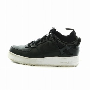 【中古】NIKE UNDERCOVER Air Force 1 Low Black スニーカー シューズ 靴 ロゴ レザー US8.5 26.5cm 黒 DQ7558 002