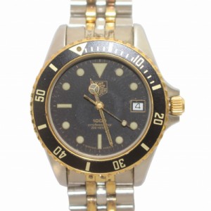 【中古】TAG HEUER 1980年代 ヴィンテージ プロフェッショナル 1000シリーズ 腕時計 文字盤黒 980.020N ジャンク品