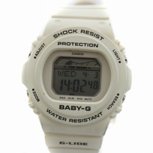 【中古】カシオ ベイビージー BABY-G 腕時計 ウォッチ デジタル クォーツ カレンダー付き タイドグラフ 白 BLX-570