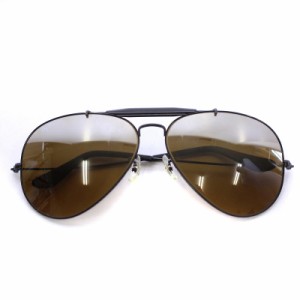 【中古】RAY BAN ヴィンテージ アビエーター B&L USAサングラス ボシュロム ティアドロップ メタルフレーム 62□14 黒