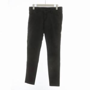 【中古】リー LEE ジェギンス JEGGINGS スキニー デニムパンツ ストレッチ ジップフライ ロゴ S ダークグレー