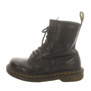 【中古】ドクターマーチン DR.MARTENS 8ホールブーツ ショートブーツ レースアップ レザー US4 23cm 黒 ブラック