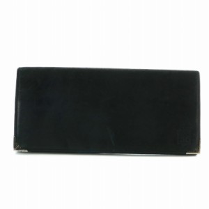 【中古】ジバンシィ GIVENCHY 長財布 お札入れ 二つ折り レザー ロゴ 黒 ブラック /XZ ■GY18 メンズ