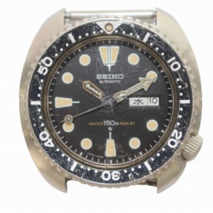 【中古】SEIKO ヴィンテージ 3rdモデル 150ｍ サードダイバー 腕時計 自動巻き 文字盤黒 6306-7001 ジャンク品