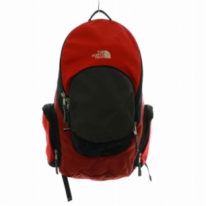 【中古】ザノースフェイス THE NORTH FACE MACRO リュックサック バックパック デイパック 30L ロゴ 赤 黒 NMO7206