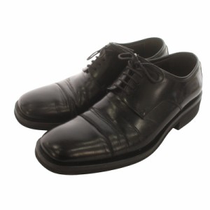 【中古】グッチ GUCCI 革靴 ビジネスシューズ ドレス レースアップ レザー 41.5 28.5cm 黒 ブラック メンズ