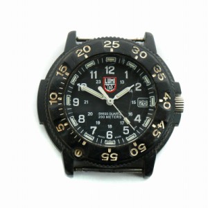 【中古】ルミノックス LUMINOX 腕時計 ダイバーズウォッチ クォーツ 3000/3900 本体のみ カレンダー付き 黒文字盤 黒