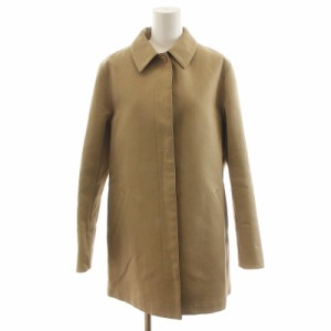 【中古】ラルフローレン RALPH LAUREN RL ステンカラーコート ボンディング ミドル 比翼 11 M ベージュ