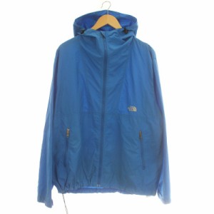 【中古】THE NORTH FACE Compact Jacket コンパクト ジャケット パーカー ジップアップ ナイロン L 青 NP11920