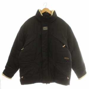 【中古】ペレペレ PELLE PELLE MARC BUCHANAN マーク ブキャナン ダウンジャケット ジップアップ ロゴ 黒