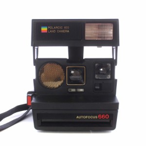 【中古】ポラロイド AUTOFOCUS 660 ポラロイドカメラ インスタント フィルムカメラ 動作未確認 ジャンク品 黒