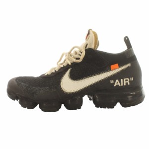 【中古】ナイキ NIKE オフホワイト OFF WHITE Air Vapormax The Ten エアヴェイパーマックス ザ テン 27 黒 AA3831-001