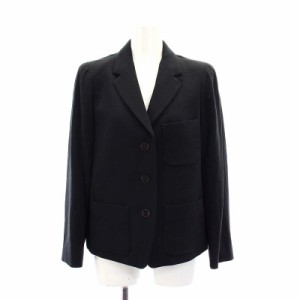 【中古】ドリスヴァンノッテン DRIES VAN NOTEN テーラードジャケット シングル ウール 3B 総裏地 38 黒 ブラック