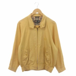 【中古】ダックス DAKS ゴルフ GOLF ジャケット ジップアップ 薄手 M 黄色 イエロー /DO ■GY18 メンズ