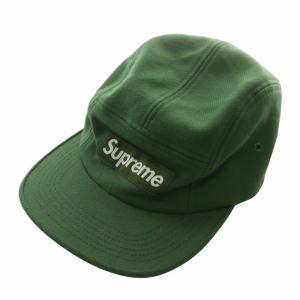 シュプリーム Camp Cap キャンプキャップ　グリーン ボックスロゴ Supreme シュプリーム 23aw washed chino twill camp cap