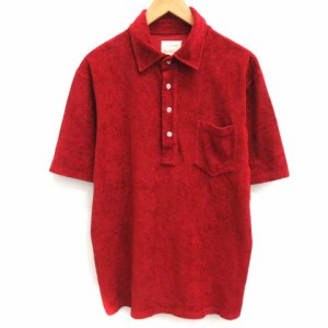 【中古】マックリッチ McRitchie M ポロシャツ パイル地 半袖 赤 レッド /EK  メンズ