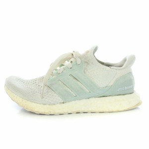 【中古】アディダス PARLEY Continental ULTRA BOOST 6.0 DNA Non Dyed スニーカー US7 25cm 白 水色 FZ0250 メンズ