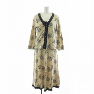 ✴︎英国製✴︎ローラアシュレイ花柄ロングワンピースコーデュロイ