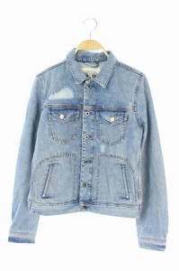 【中古】スコッチ&ソーダ SCOTCH & SODA ジャケット デニム Gジャン ダメージ加工 P 青 /AO OS レディースの通販はau