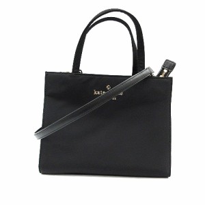 【中古】ケイトスペード KATE SPADE ショルダーバッグ ハンド 2WAY ナイロン 黒 ブラック PXRU8775 /MR レディース