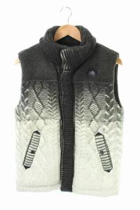 中古 ディーゼル Diesel グラデーションニットダウンベスト ジップアップ Xs カーキ オフホワイト レディースの通販はau Pay マーケット ブランド古着のベクトル 商品ロットナンバー