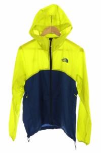 【中古】ザノースフェイス THE NORTH FACE スワローテイル ナイロンパーカー ジャケット L 黄色 青 NP21409 メンズの