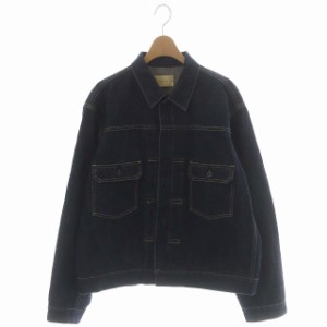 【中古】カンタータ cantate 21AW T-Back Jacket 2nd Type デニム ジャケット ジージャン 長袖 48 青