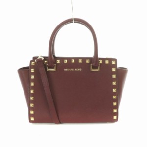 【中古】マイケルコース MICHAEL KORS セルマ スタッド MD TZ サッチェル SELMA STUD MD TZ SATCHEL 35H8GSMS2L