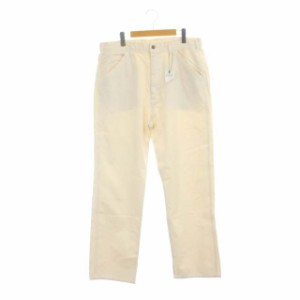【中古】ロンハーマン デニム Vintage Straight Denim Pants ペイント加工デニムパンツ ジーンズ XL アイボリー