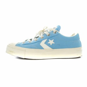 【中古】コンバース CONVERSE BREAKSTAR ブレイクスター スニーカー キャンバス 23cm 水色 /AK8 レディース