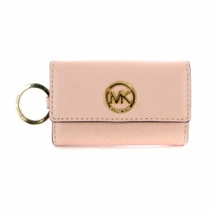 【中古】マイケルコース MICHAEL KORS キーケース 6連 レザー ピンク /AK8 レディース